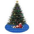 thumbnail image 3 of 30 Inch Christmas Tree Skirt – Velvet Plush Tree Mat, Soft Thickened Polyester with Red Ties, Single-Sided Printing, Available in 30in/36in/48in, Perfect for Holiday Xmas Tree Decoration, 3 of 7