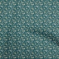 thumbnail image 1 of oneOone Rayon Teal Green Fabric Travel Sewing Craft Projects Fabric Prints By Yard 56 Inch Wide, 1 of 5