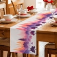 thumbnail image 5 of Purple Orange Ombre Forest Table Runner 72 Inches, Tree Modern Abstract Art Bed Runner Dresser Scarves Tabletop for Indoor Outdoor Parties/Ceremony/Banquet, 14" x 72", 5 of 9