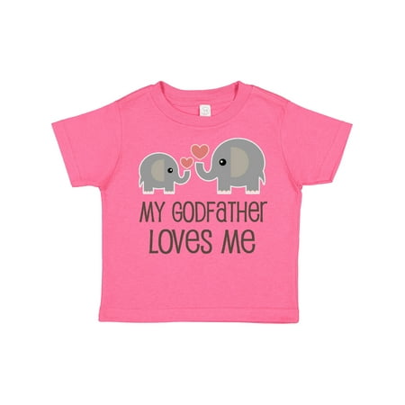 

Inktastic My Godfather Loves Me Godson Gift Toddler Boy or Toddler Girl T-Shirt