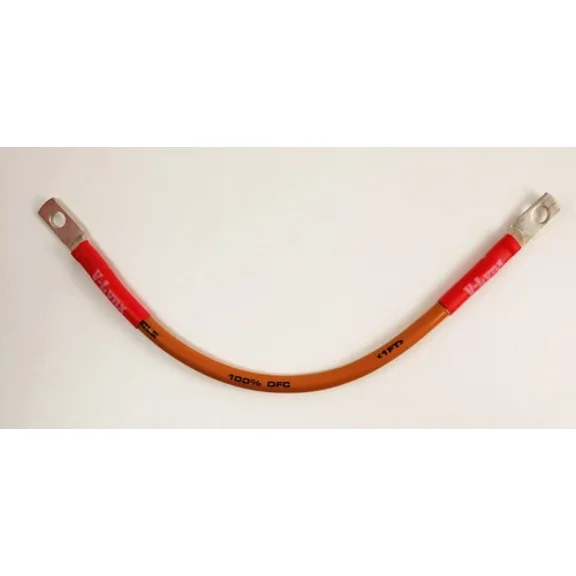 Vbl6 14" Copper Wire 6 Gauge Positive Battery Cable 6Ga For Trolling Motors Boat