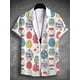 thumbnail image 3 of Camisa hawaiana de verano, camisa unisex con estampado de conejo, huevo, feliz Pascua, cuello vuelto, calle, exterior, manga corta, abotonada, ropa para hombre, 3 of 4