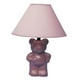 Ore International 611PK Lampe Ours en Peluche en Céramique - Rose – image 1 sur 1