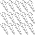 thumbnail image 1 of GOOHOCHY 40 ganchos metálicos para cortinas, de acero inoxidable, para ventanas, puertas y baños., 1 of 8