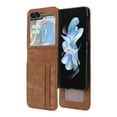 thumbnail image 2 of TECH CIRCLE Wallet Case for Samsung Galaxy Z Flip5 Samrtphone (2023) 6.7" - PU Leather Protective Case with Card Slots /Photo Holder, Slim Lightweight Phone Case Holder, Brown, 2 of 13