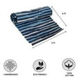 thumbnail image 3 of HOMEMONDE Navy Rag Runner Rug 2'x6' Recycled Soft Cotton Chindi Rugs Hand Crafted Reversible Boho Home Decor for Kitchen, Entyrway, Bedroom, Living Room, 3 of 5