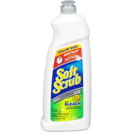 - (2 Pack) Soft Scrub Cleanser with Bleach Surface Cleaner, 36 Fluid Ounces