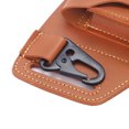 thumbnail image 2 of Riñoneras Bolso Riñonera Vintage con cinturón para hombre, funda para teléfono de cuero PU, soporte para llaves, para exteriores, 2 of 5
