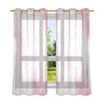 thumbnail image 6 of Sheer Curtains Grommet Drapes Window Treatments Light Filtering for Bedroom Living Room 2 Panels 42" x 63" Pink Soft Smoke Cloud, 6 of 7
