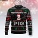 thumbnail image 3 of Suéteres de punto navideños con diseño de cerdo, divertidos y lindos, para Halloween, regalo de Navidad, para parejas, fiestas, unisex, informales, 2, 3 of 5