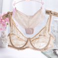 thumbnail image 1 of TrowBridge-Conjunto de ropa interior Sexy para mujer, bragas de encaje francés, sujetadores exóticos, traje de lencería ahuecado elegante, calzoncillos cómodos transpirables, 1 of 4