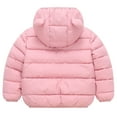 thumbnail image 4 of Ketyyh-chn99 Girls' Outerwear Jackets & Coats Baby Boy Girl Baseball Varsity Jacket Toddler Fleece Jacket Baby Boys Girls Hooded Zipper Warm Spring Autumn Outerwear Coat Size for 12-18 Months,Pink, 4 of 4