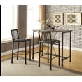 thumbnail image 2 of ACME Caitlin Bar Table in Rustic Oak & Black, 2 of 2