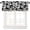 Fourrure-Noire-3, variante sur Cantonnière de Cuisine Imprimé Vache, Noir et Blanc, Décoration Maison, Draperies Courtes, Salon, Chambre, Café, Poche de Tringle, Traitement de Fenêtre, 1 Panneau, 54 Pouces L x 18 Pouces H