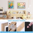thumbnail image 4 of Kids Artwork Frames Set of 2, 200Pcs A4 Capacity, 9.8x12.9inch Art Picture Frame with Mat for Kids Drawings Hanging Display (Wood Grain), 4 of 10