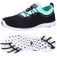 thumbnail image 1 of Zapatillas acuáticas ALEADER para mujer, negro/cian/azul, talla 9 (39/40 EU), 1 of 8