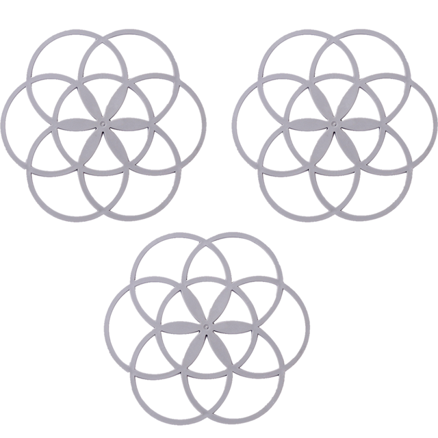 Salvamanteles de silicona más grueso, soporte para ollas calientes para mesa, platos calientes, ollas, sartenes, antideslizante y resistente al calor, 2 uds.