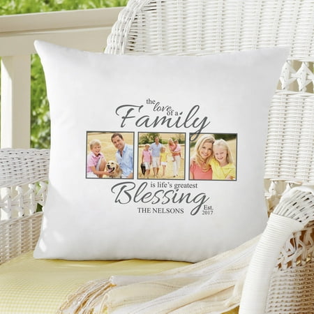 Personalized The Love of a Family Photo Throw Pillow - Walmart.com