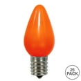 thumbnail image 2 of Vickerman C7 Ceramic LED Orange Twinkle Bulb  Nickel Base, 120V .6 Watts, 25 Bulbs per bag, 2 of 2