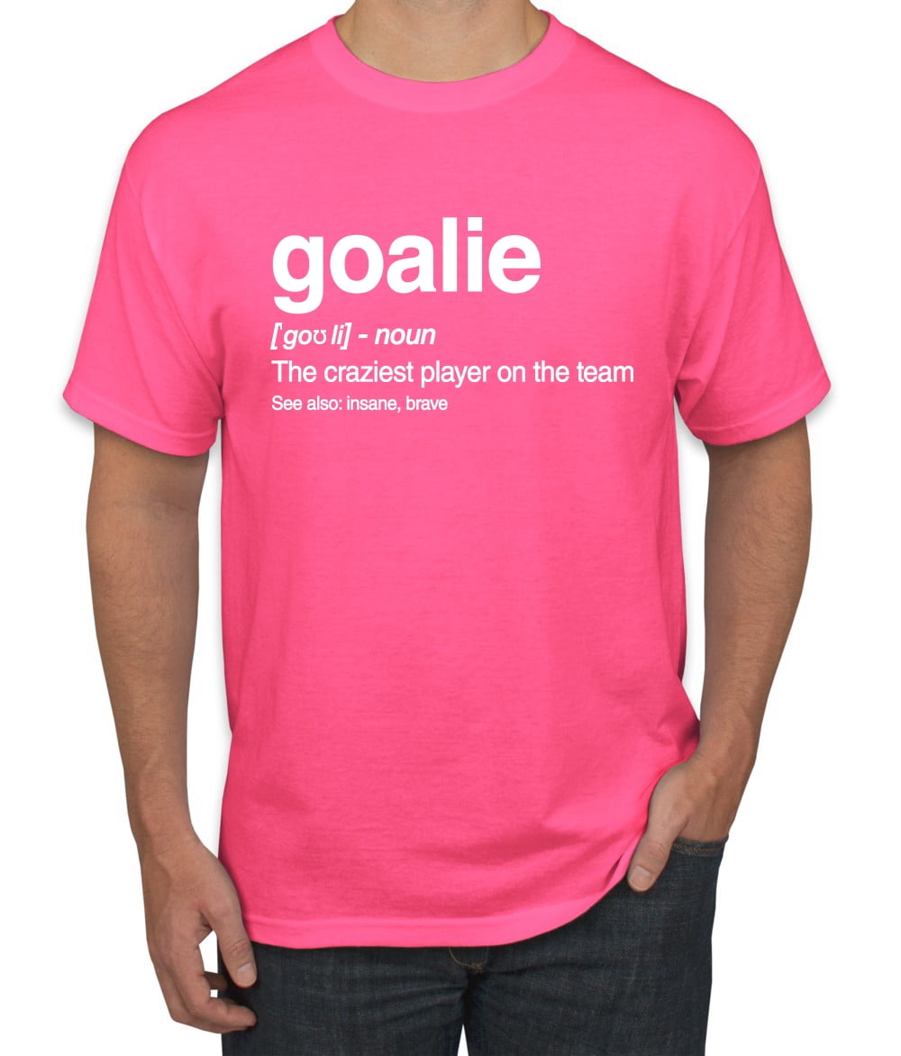pink goalie shirt