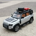 thumbnail image 2 of CHUNYAN 1/24 Range Rover Defender Alloy Car Model Diecast Metal Toy Off-road Vehicles Model Simulation Sound Light Collection Kids Gifts, 2 of 6