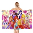 thumbnail image 1 of Winx Club Toalla de playa de secado rápido con diseño temático, regalo para mujeres y niñas, ideal para cumpleaños, fans, amantes de la música, uso en la playa o al aire libre, 78 × 180 cm, 1 of 6