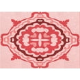 thumbnail image 1 of Ahgly Company Machine Washable Indoor Rectangle Transitional Light Red Pink Area Rugs, 5' x 7', 1 of 7