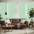thumbnail image 2 of Ambesonne Aqua Window Curtains, Rhombus in Spring Colors, Each 28" W x 63" L, Turquoise Yellow White, 2 of 4