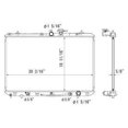 thumbnail image 1 of 2008-2010 Toyota Highlander Radiator (13023-13024) 3.5L, 1 of 1