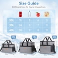 thumbnail image 3 of Lifewit Cooler Bag 20L Collapsible and Insulated Large Lunch Bag Leakproof Soft Cooler Portable Tote for Camping/BBQ/Family Outdoor Activities, Gray, 3 of 8