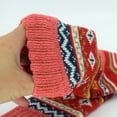 thumbnail image 3 of 5 Pairs Womens Wool Socks Thick Knit Vintage Winter Warm Cozy Crew Socks, 3 of 8