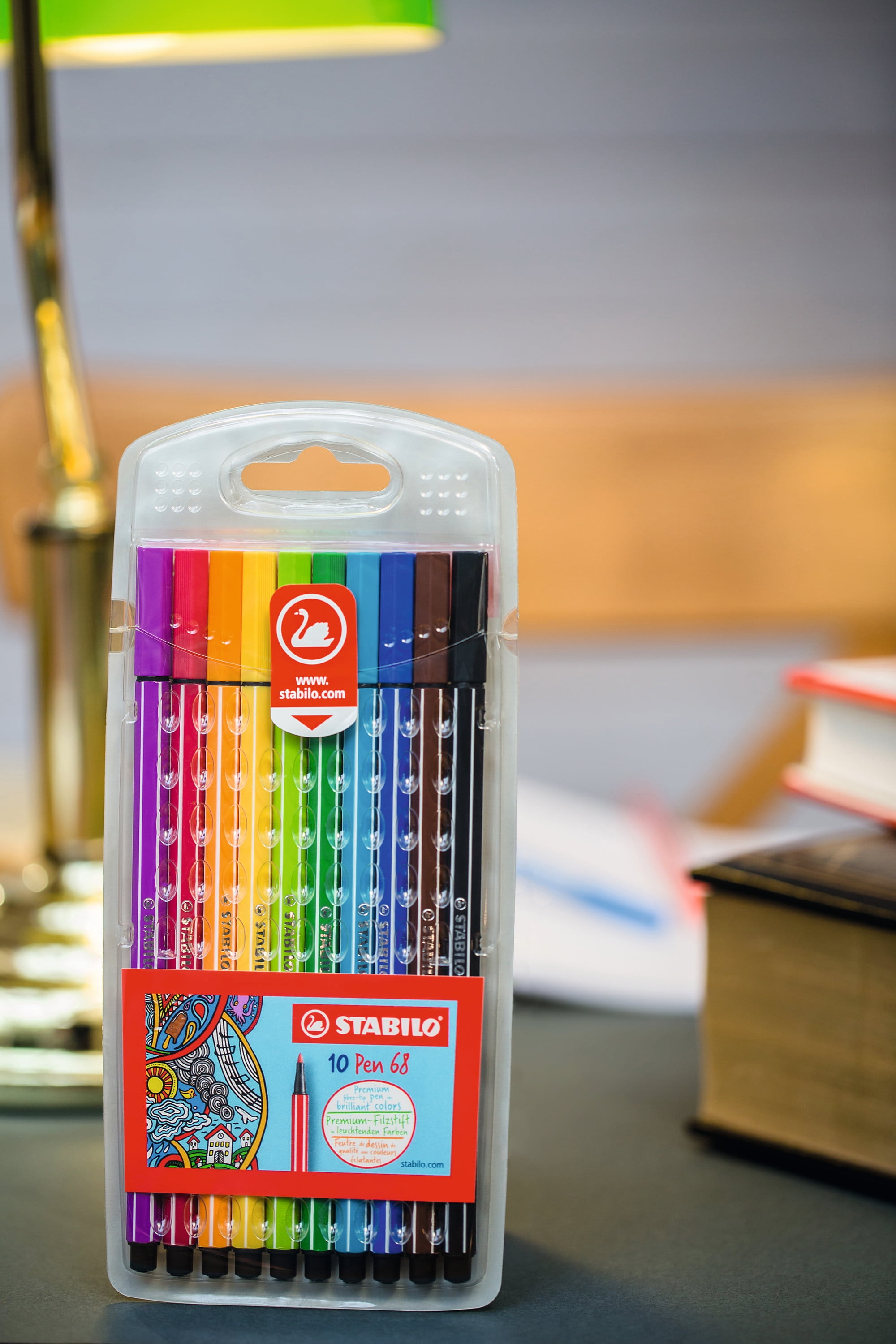 STABILO Pen 68 Wallet, 10-Color Set
