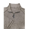 thumbnail image 6 of TOUMENY Men Half Zip Sweater Long Sleeve Slim Casual Knit Pullover Stand Collar Solid Raglan Fall Winter Workout Tops Khaki XL, 6 of 6