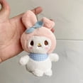thumbnail image 1 of LLavero de juguete de peluche Sanrio Kawai, figura de Anime Cinnamoroll Kuromi, muñeco de peluche de alta calidad, regalo para niña, 1 of 4