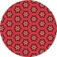 thumbnail image 1 of Ahgly Company Machine Washable Indoor Round Transitional Red Area Rugs, 3' Round, 1 of 7