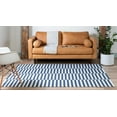 thumbnail image 4 of Rugs.com Georgia Collection Rug – 6' x 9' Navy Blue Flatweave Rug Perfect For Living Rooms, Large Dining Rooms, Open Floorplans, 4 of 9