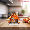 thumbnail image 1 of Champiñones amarillos Decoración de la casa Adorno 2D | Caprichoso acento de escritorio | Decoración ligera y duradera | Ideal para sala de estar | Regalo único de inauguración de la casa | 1 Pieza, 1 of 8