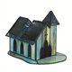 thumbnail image 4 of Colorful Glass Handicrafts Creative Retro Small House Art Bedside Night Light Gift Light Bar Restaurant Light Church Table Lamp, 4 of 4