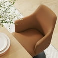 thumbnail image 5 of Lippa Swivel Dining Armchair in Black Tan, 5 of 10