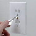 thumbnail image 6 of Meridian Point White Hidden Wall Outlet Safe Electrical Outlet, 6 of 6