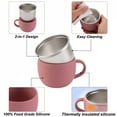 thumbnail image 6 of 1PCS Baby Stainless Steel Cup Detachable Design Liquid Feeding Cup BPA Free One Hand Use Training Cup Infant Drinking Essentials, 6 of 10