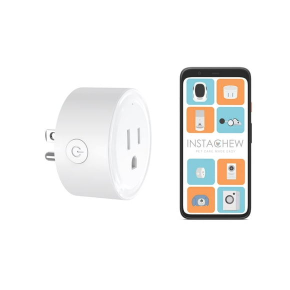 INSTACHEW PureConnect Heavy Duty App-Controlled Smart Plug with Timer Setting with Amazon Alexa Compatibility for Pet Products
