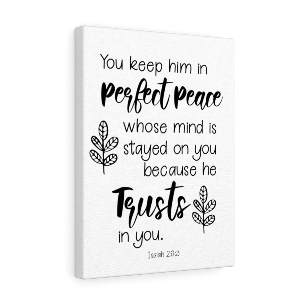 Scripture Walls Trusts In You Isaiah 26:3 Bible Verse Canvas