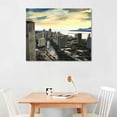 thumbnail image 2 of JRXY Diamond Head Peek Gallery Wrapped Canvas Wall Art Print Ready to Hang 20x16in, 2 of 4