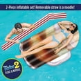 thumbnail image 6 of Take 2 Floats Root Beer Water Float & Noodle Pool Blow Up Inflatable Raft Mighty Mojo, 6 of 9