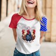 thumbnail image 2 of YDLCAFD T-Shirt Imprimé à Manches Courtes Col Rond pour Femmes Printemps Été, 2 of 5