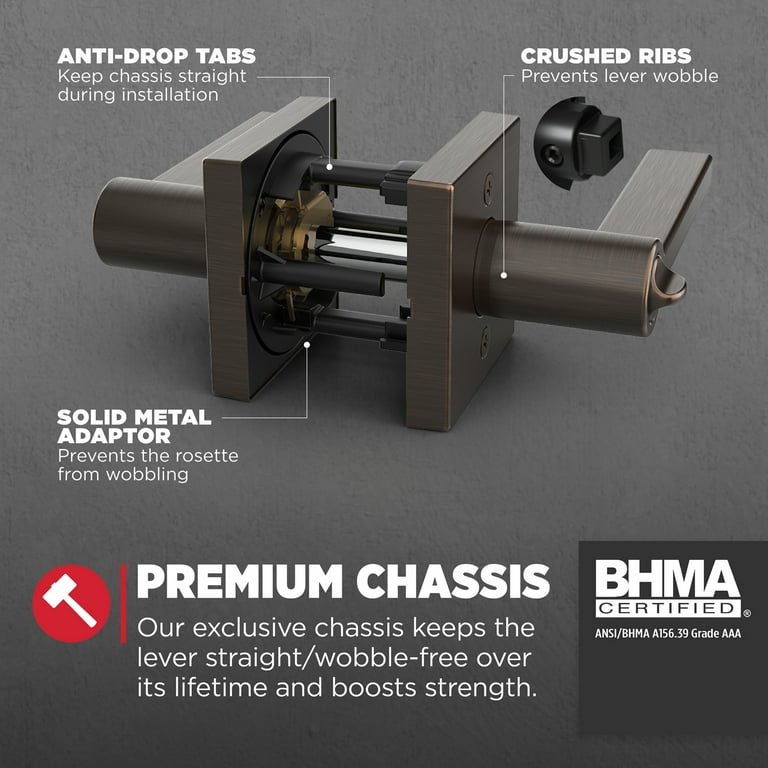 Kwikset Halifax Square Keyed Entry Lever Doorknob with Smartkey