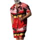thumbnail image 1 of Conjuntos de Tops Para Hombre Camisas Informales Conjuntos de Blusas Cárdigan Con Botones de Cobertura Conjunto de Pantalones de Playa de Manga Corta Con Estampado de Cobertura Odeerbi ODB152164, 1 of 5