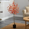 thumbnail image 3 of 4 Fall Birch Artificial Autumn Tree, 3 of 4