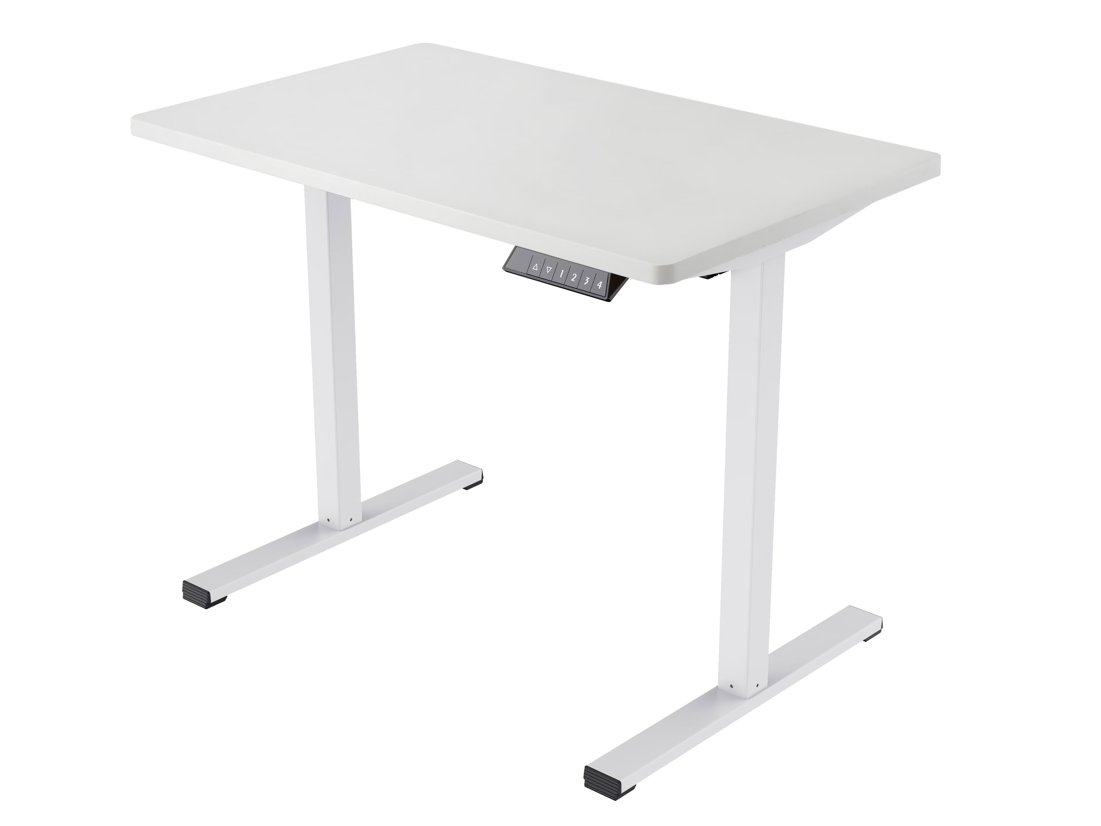 MAYEERTY Electric Standing Desk for Kids and Home Office, Adjustable Height Desk with Whole Piece Desktop, for Study Room and Playroom